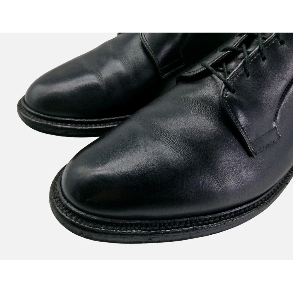 Allen Edmonds Leeds Shoes Mens Size 10.5 E Black Leather Derby Made In USA